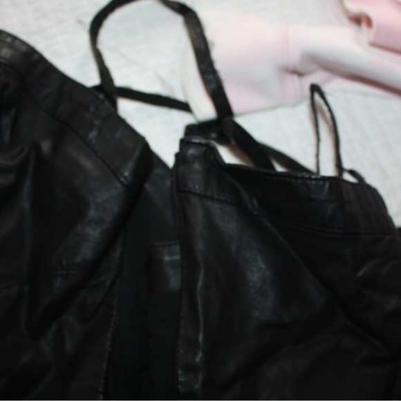 Free People Faux Leather Mini Dress 🌵Large - Picture 7 of 13